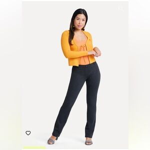 Betabrand Size Medium Petite Dress Pant/Yoga Pant Charcoal Gray